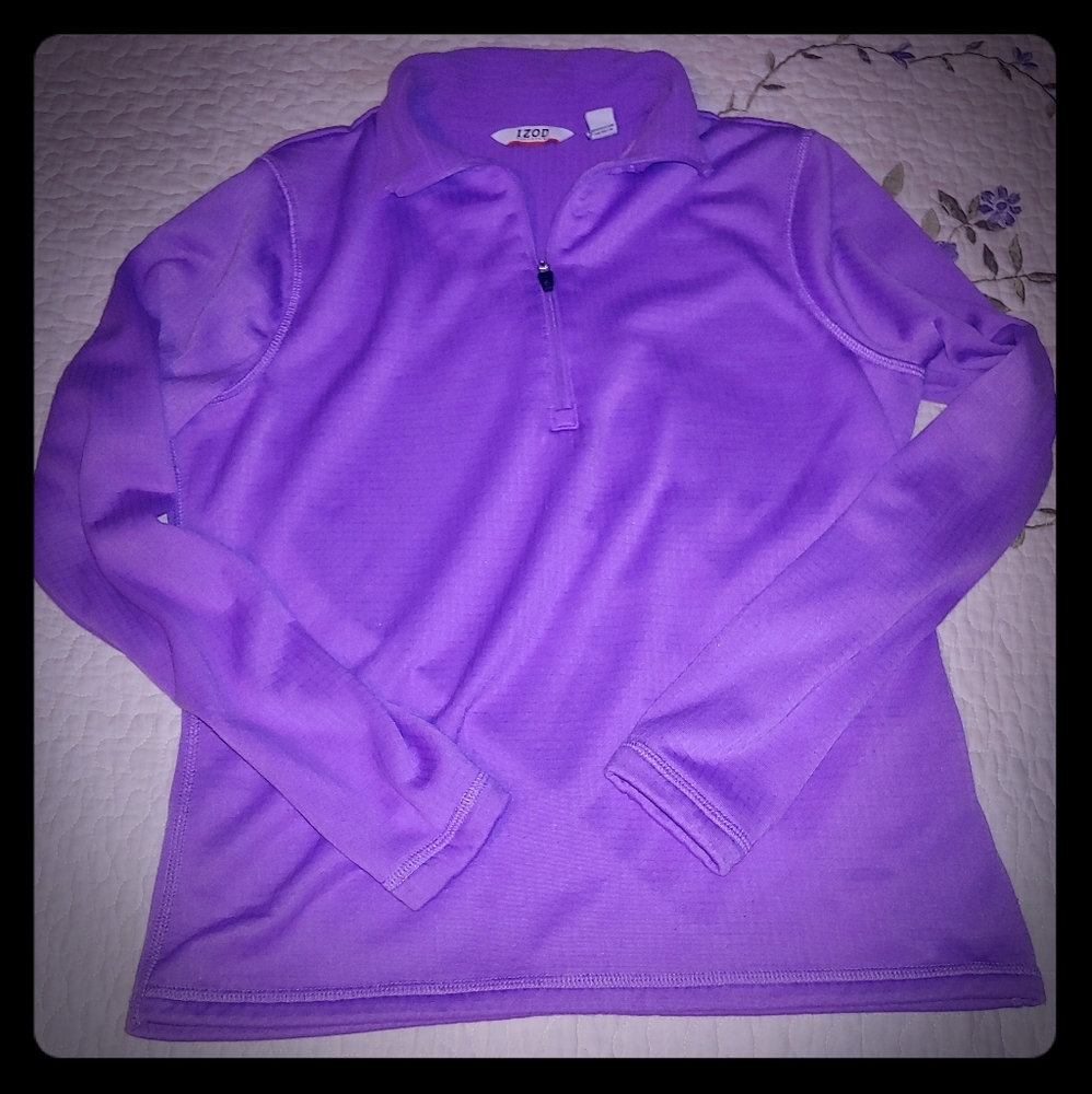 Izod pull over hoodie sweatshirt